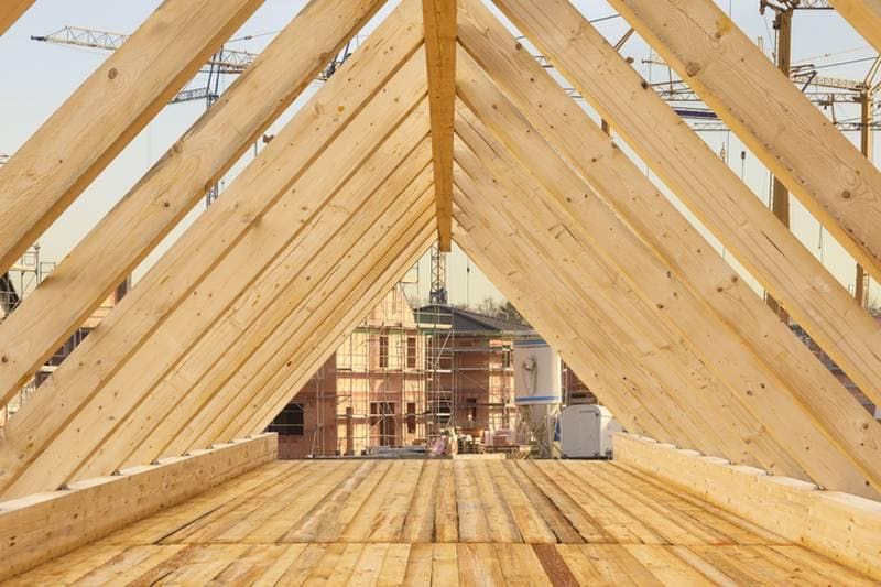 Drewniana konstrukcja dachowa